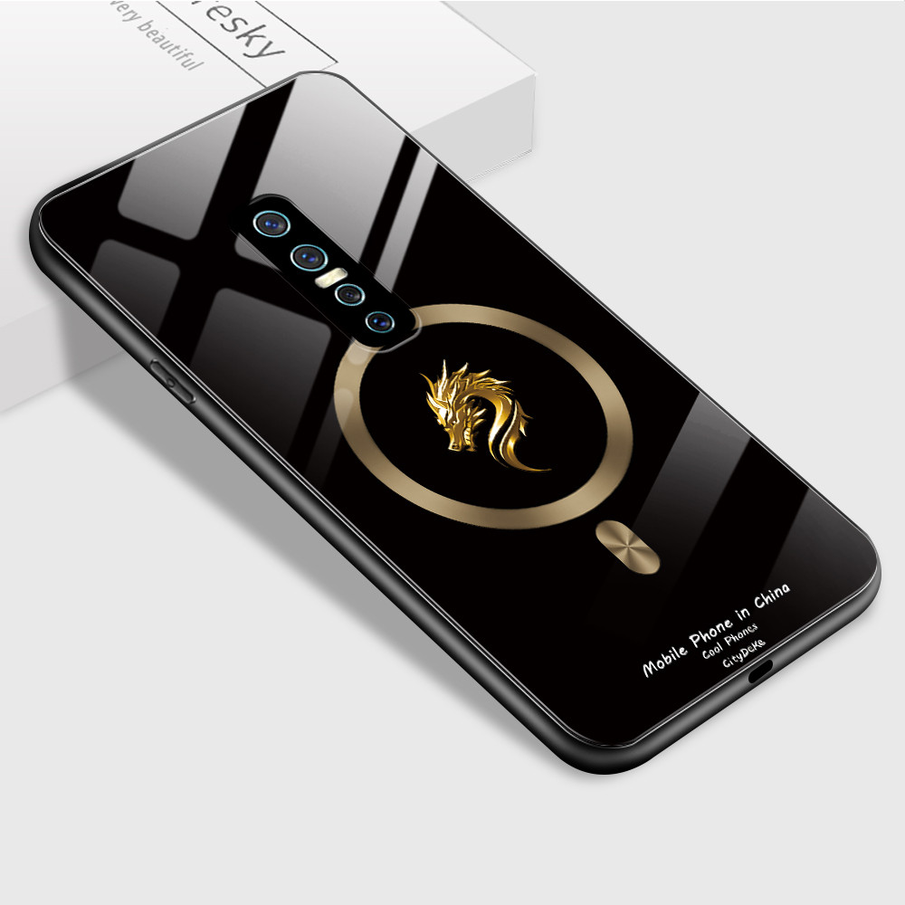 HardCase Kaca Casing For VIVO V17 Pro Case Kesing Hp Phone DLJ A1-2705 BL