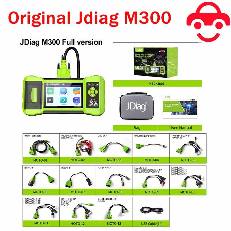 FLASH SALE    JDiag M300 Motorcycle Diagnostic OBD2 Scanner Moto Diagnose Tool Clear Fault Code ABS 