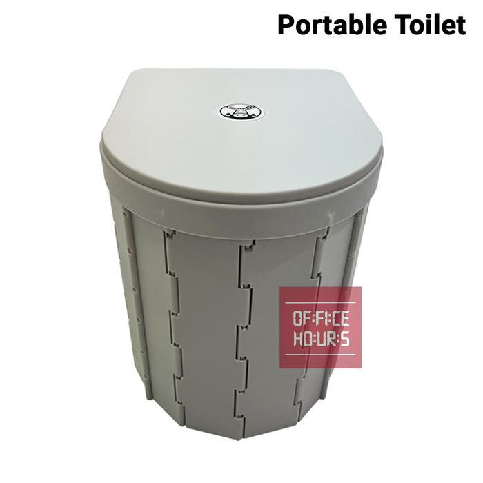 Portable Toilet for Camping Toilet Lipat dengan Tutup