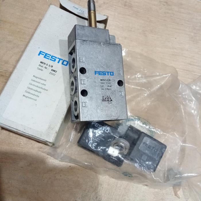 Festo Mfh-5-1/8 Solenoid Valve Festo 220Vac P/N 9982