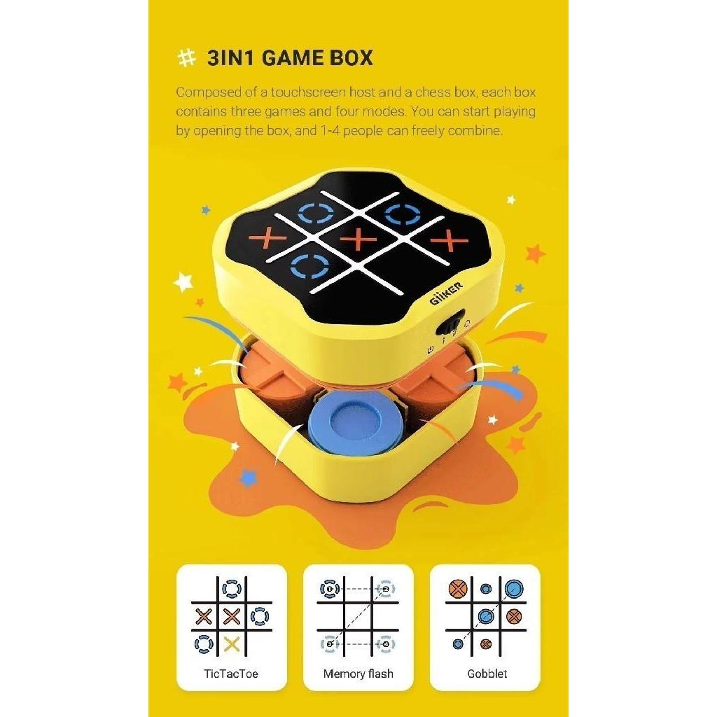 GiiKER Super Tic-Tac-Toe Bolt - 3-in-1 Game Box - JKJZQ001