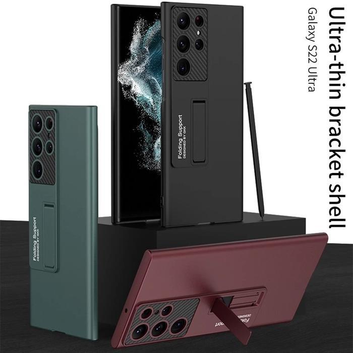 GKK Kick Stand Case Samsung S22 Ultra Premium Quality Ultra Thin