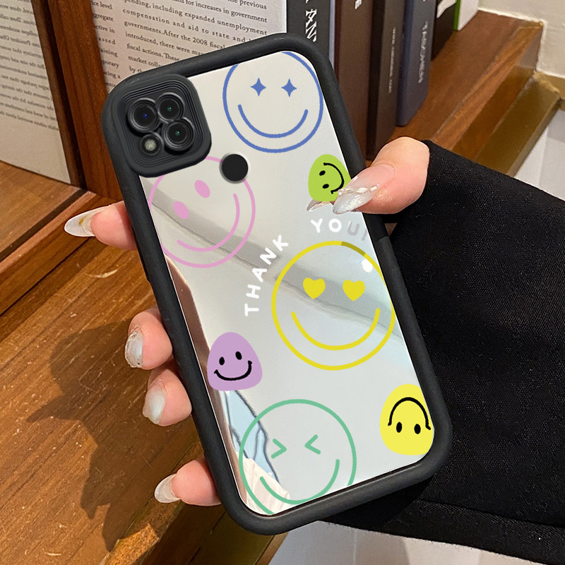 Casing Hp Xiaomi Redmi 9C Redmi 9C NFC Redmi 10A POCO C31 Case Casing Kematian Smile Emoji Tas Pola 