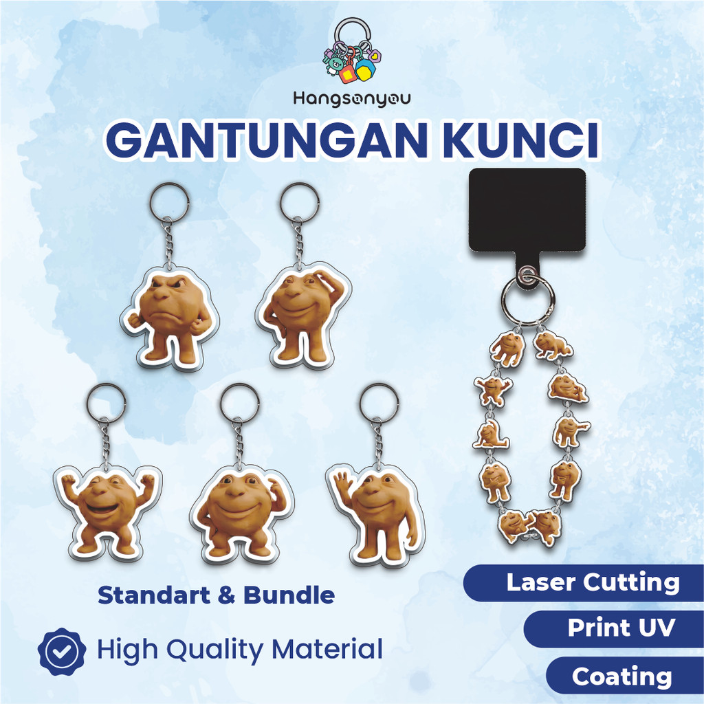 Gantungan Kunci Akrilik ROBLOX FORSAKEN 007N7 Ganci Acrylic Keychain Elegan untuk Koleksi & Aksesori