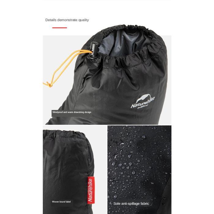 SEPATU GOOSE DOWN NATUREHIKE NH18S023-T KAOS KAKI BULU ANGSA CAM
