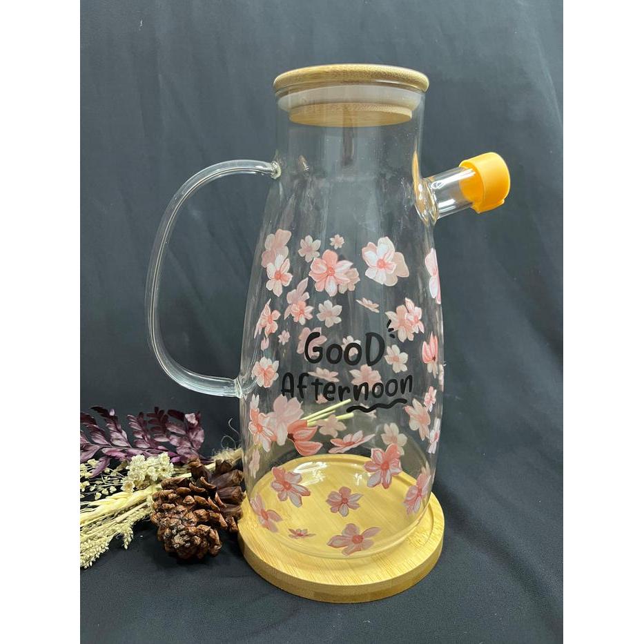 [Ms] Tatakan Gelas Kayu Bulat Alas Kayu Teko Minyak Tatakan Teko Air Tatakan Kayu Bambu Serbaguna