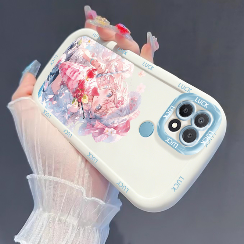 Casing Hp untuk OPPO A15 A15s A35 4G Case Beautiful anime girl Kasing silikon Cesing Originals Kesin