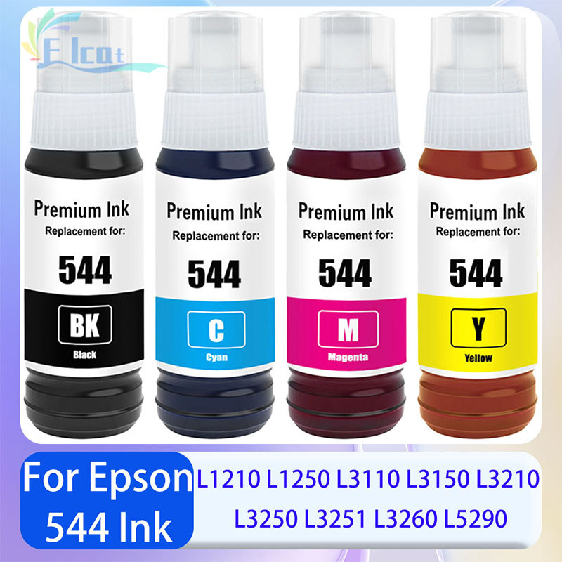 T544 544 Ink Bottle 544 Refill Kit Fit For Epson EcoTank L1110 L1210 L1250 L3110 L3150 L3210 L3250