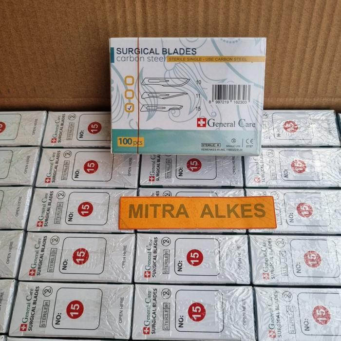TEREMURAHTERLARIS READY SILAHKAN DIORDER BISTURI GENERAL CARE. SURGICAL BLADES GC. PISAU BEDAH