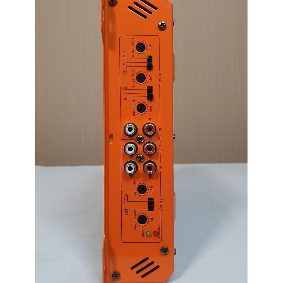 EMBASSY Power Amplifier EM-880.4 4 Channel Class AB Mobil 1200 Watt dengan Kontrol Subwoofer Jarak