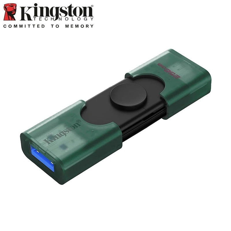 Kingston USB 3.2 Dual Type-C to USB-A Flash Drive 128GB 256GB OTG Pendrive Memory Stick for iPhone