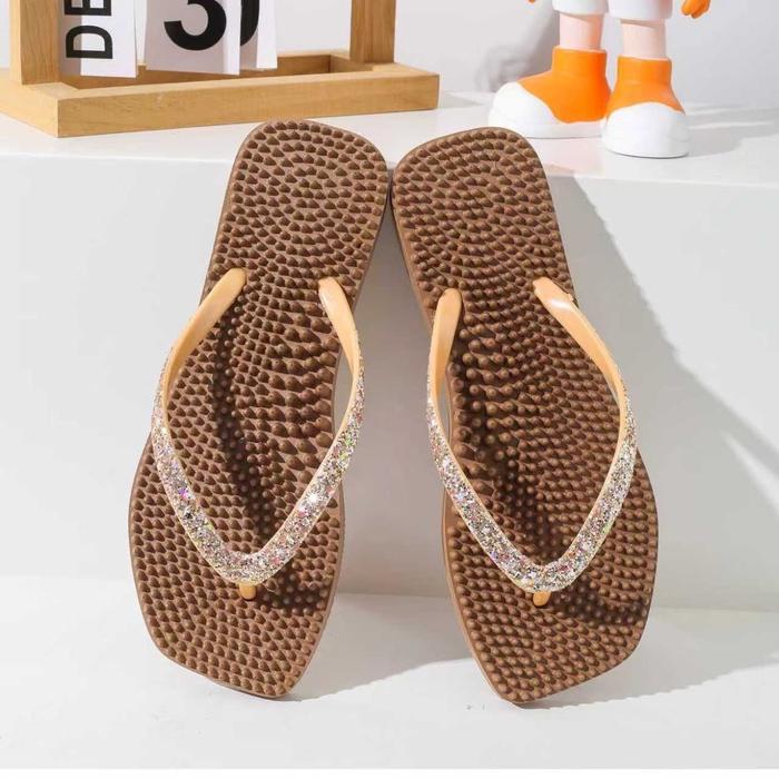 Sandal Wanita Sandal Pijat Terapi Refleksi Sandal Rumah Berkualitas Pria Wanita Ringan Empuk Nyaman