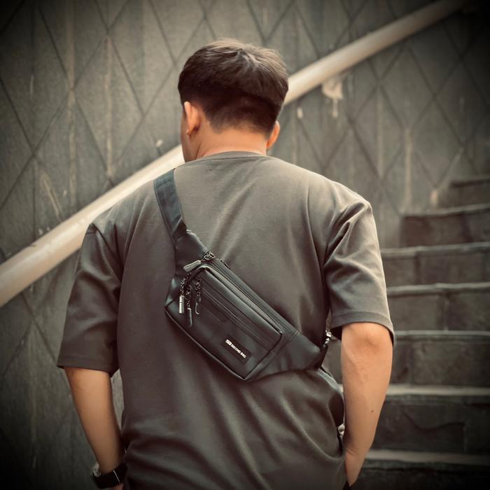 Tas Selempang Pria Waistbag Arka Mini Tas Selempang Pria Kecil Waterproof Simpel Sling Bag Wanita