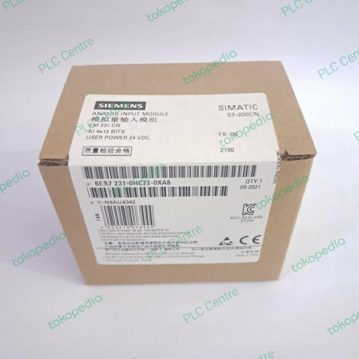 Terbaru Siemens 6Es7 231-0Hc22-0Xa8 Analog Input S7 200 Em231