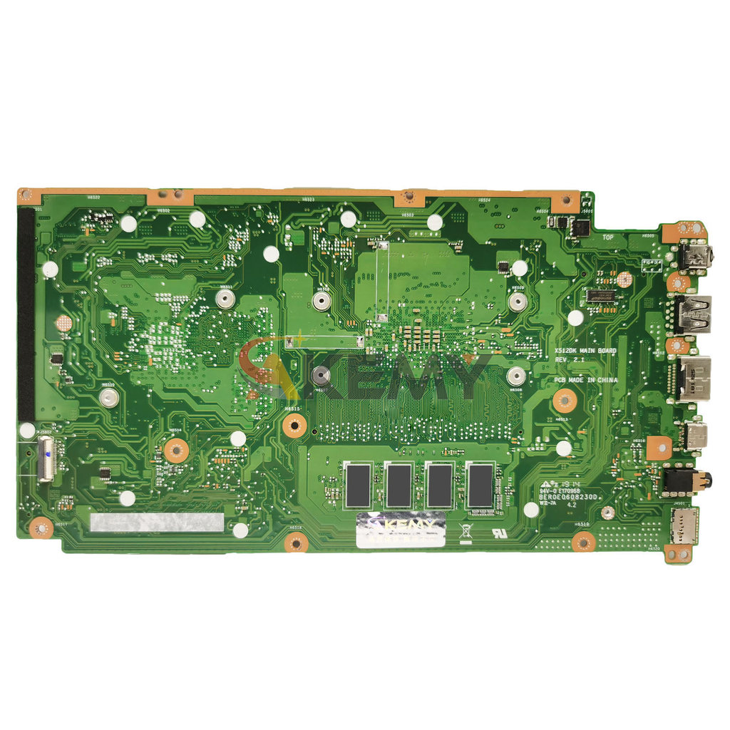 F512DA X512DA Laptop Motherboard For Asus X512D X712DA X512DK M712D Mainboard 0GB/4GB-RAM R3-3200