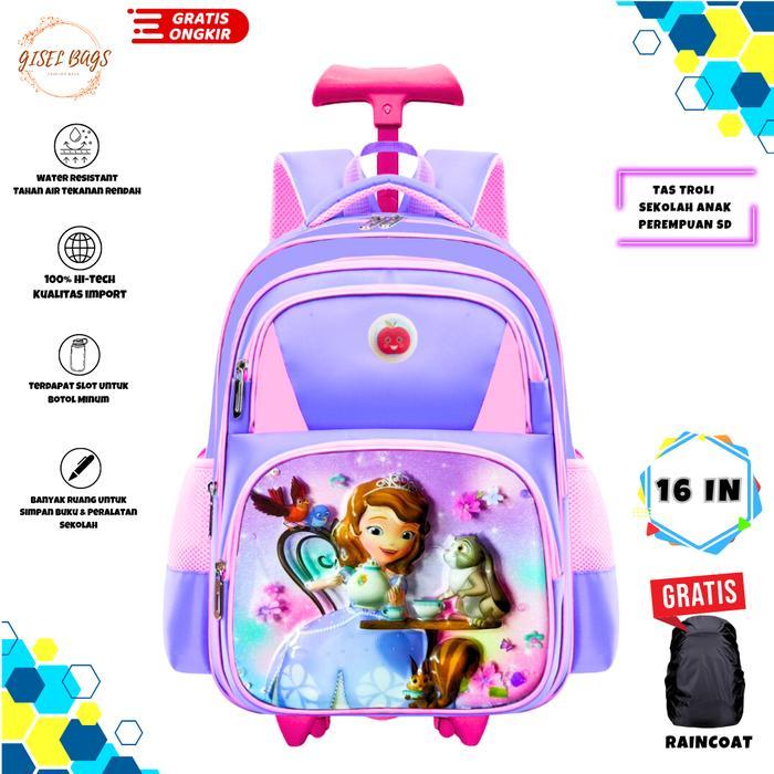 Trolley Anak Sekolah Sd Tas Koper Perempuan Anak Sd Gambar Lucu Import