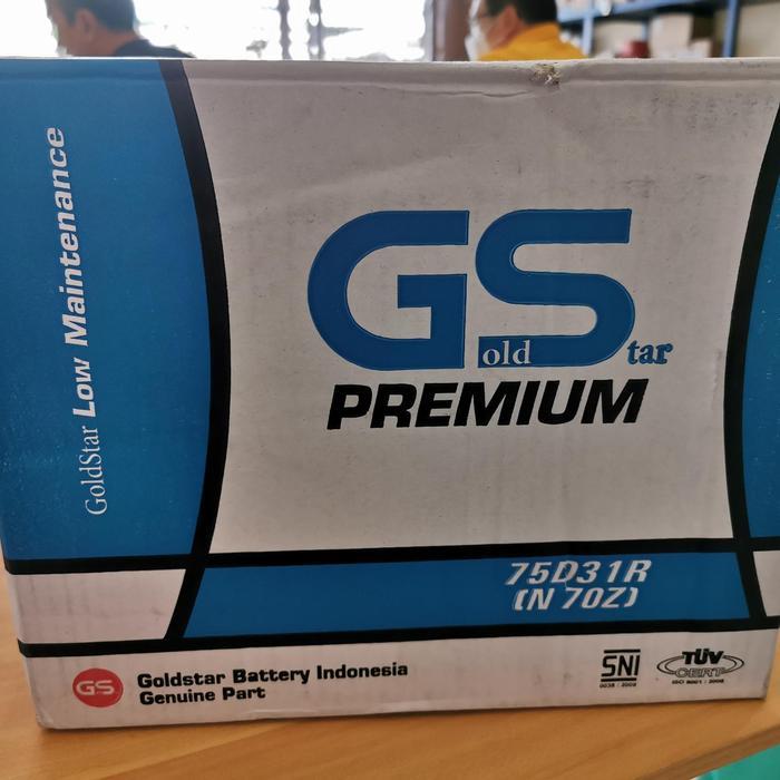 Aki Mobil GS Goldstar N70Z PREMIUM 12V80AH 75D31R AKI BASAH MOBIL GANSET BERGARANSI