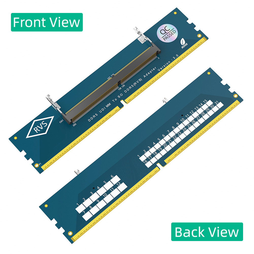 Laptop SO DDR5 RAM To Desktop DDR5 U-DIMM Adapter DDR5 SO-DIMM Gaming Laptop RAM Memory Module