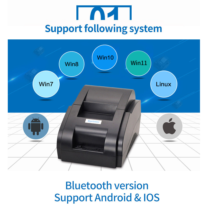58mm Hand printer Phone printer Portable printer mini printer Bluetooth Wireless Receipt Printer