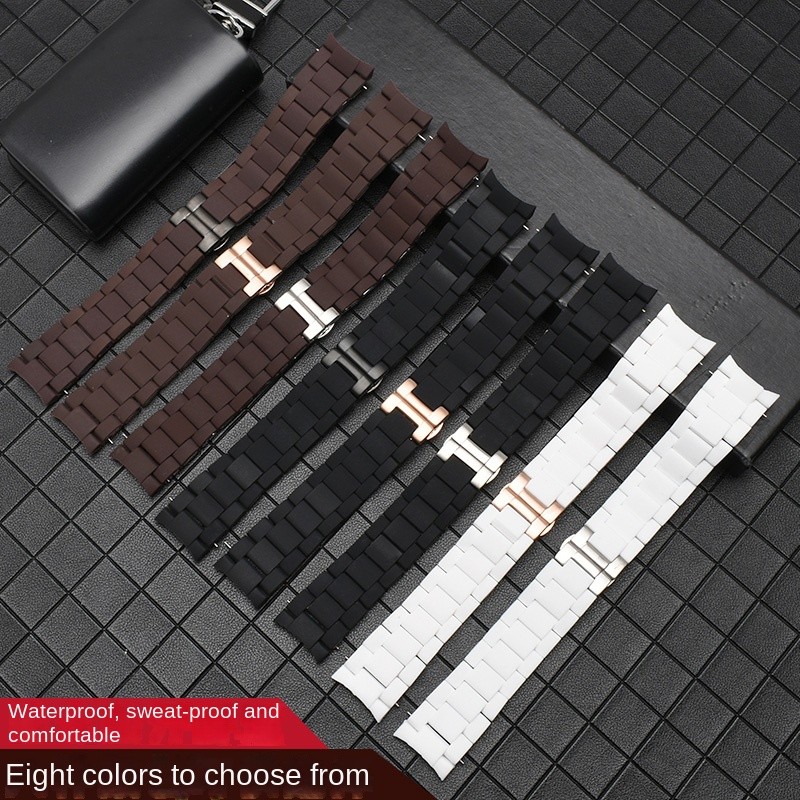 Steel in Silicone Watchband for Armani watch AR5890 AR5889 AR5858 AR5920 AR5868 AR8023 5905 Watches