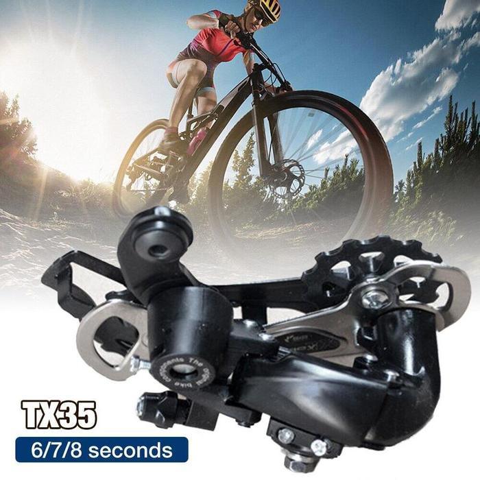 Shimano - Rd Sepeda 6 7 8 Speed Pemindah Operan Gear Gigi Sepeda Gunung Mtb Long-Cage Tx35 /M310