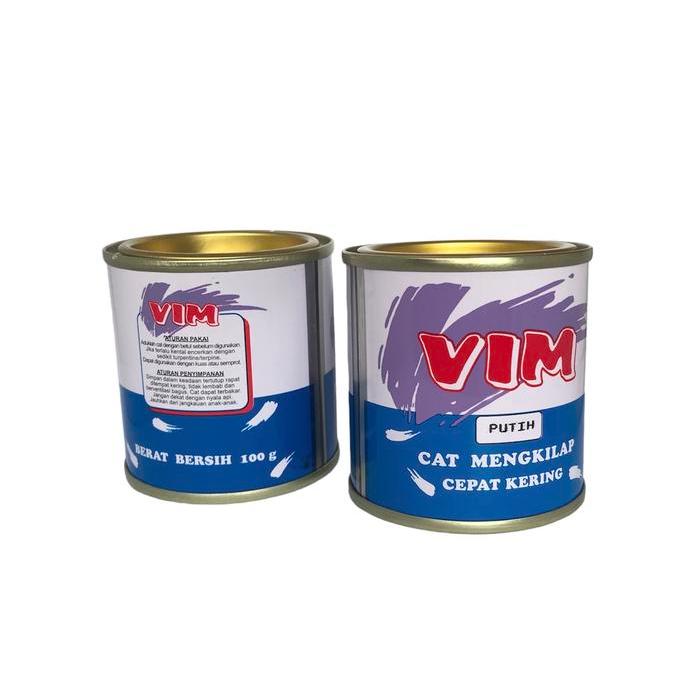 "New" Cat Kayu Besi - Meni Besi VIM Murah Ukuran Kaleng Kecil 0.1 liter
