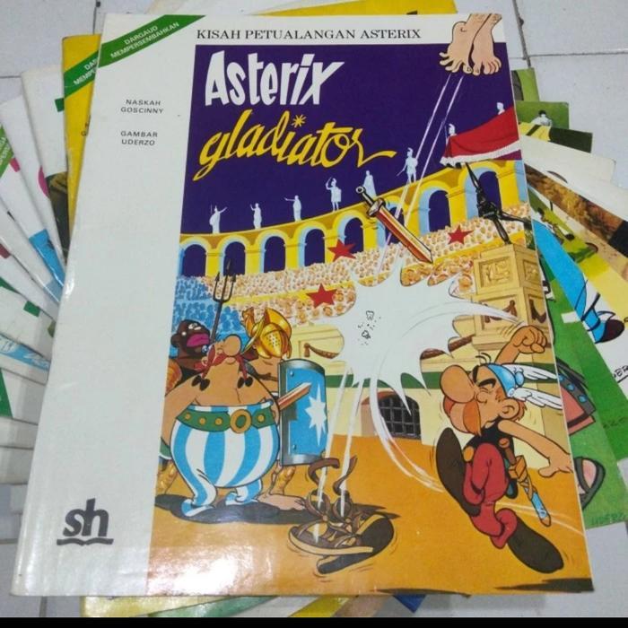 komik lama warna asterix 1 set