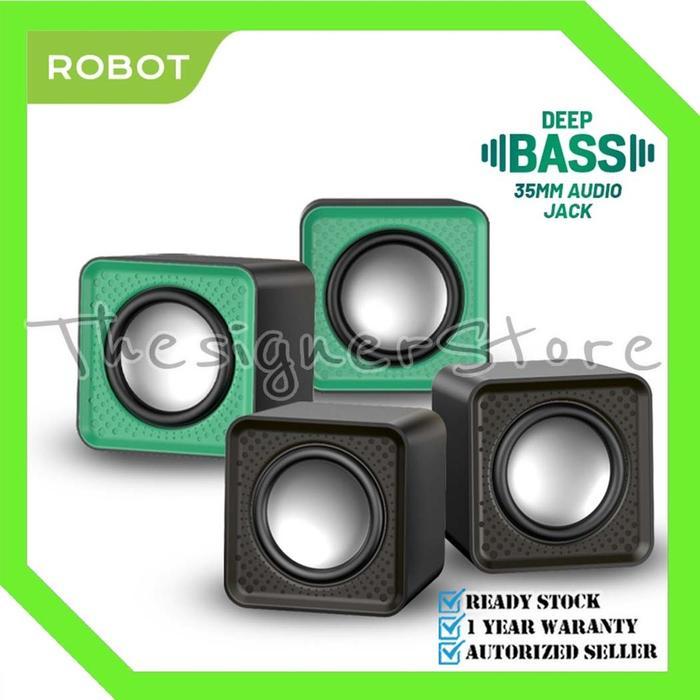 Terlaris ROBOT RS260 Speaker Komputer Laptop PC Speaker Bass Super Bass Portable - Garansi Resmi 1