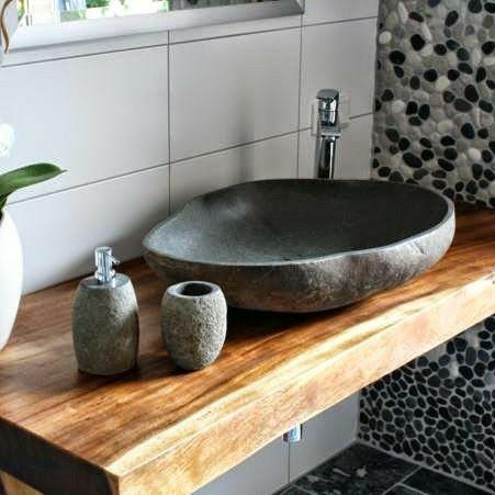 Washtafel Batu Sungai / River Stone / Washtafel Batu Alam