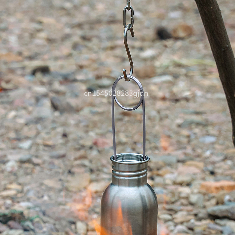 Camping Kettle Hanging Hook Camping Cooking Hanger Water Cup Pot Pan Cookware Holder Hanging Hooks O