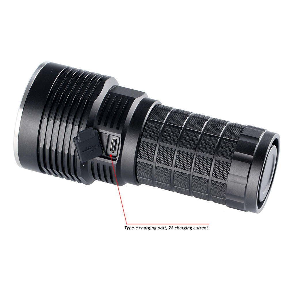 Convoy 4X18A SBT90.2 Flashlight 5400lm Linterna Led Temperature Control 18650 Type-C Charging Torch 