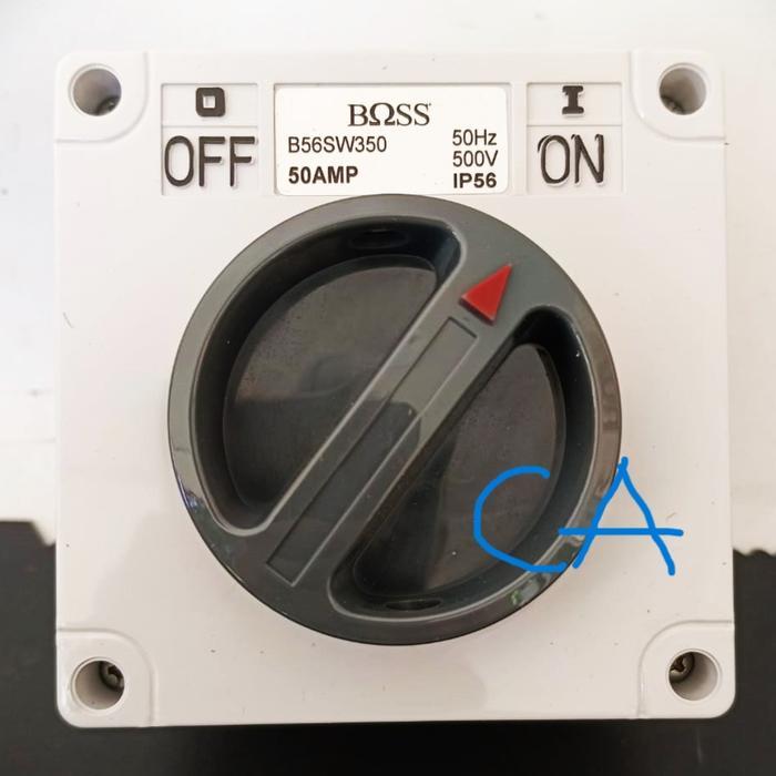 BOSS SWITCHES IP56 B56SW 350 Saklar 3 Pole 50A 500V