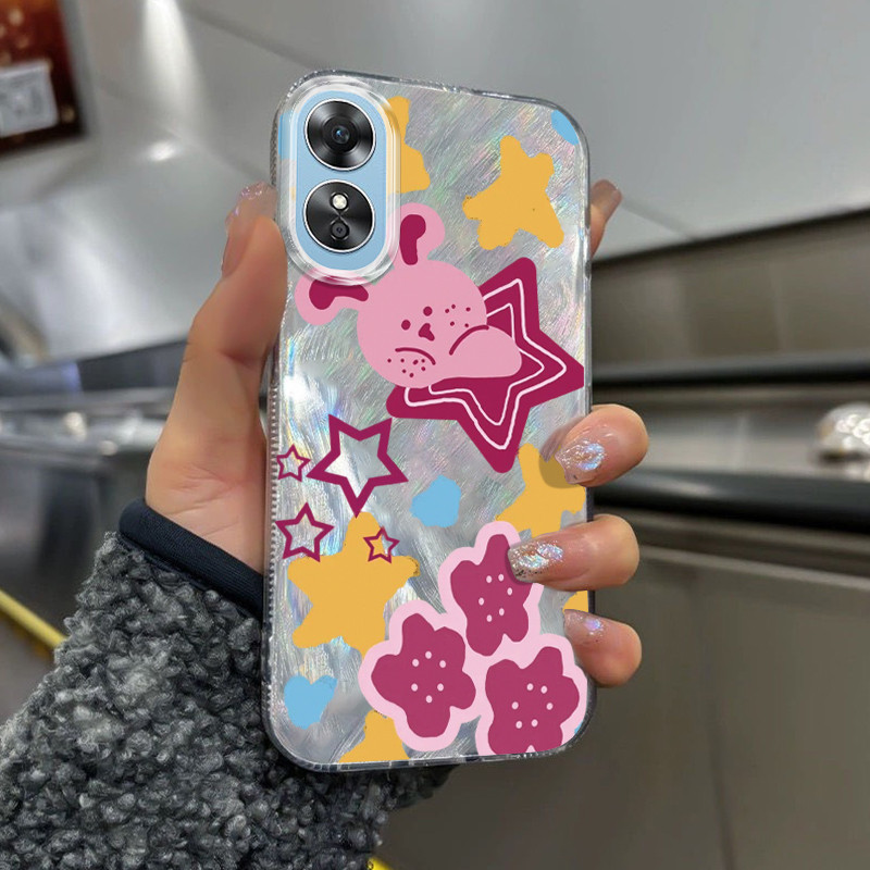 Casing Hp Untuk OPPO A17 OPPO A17K Case Casing HP Softcase ponsel silikon tahan jatuh transparan cam