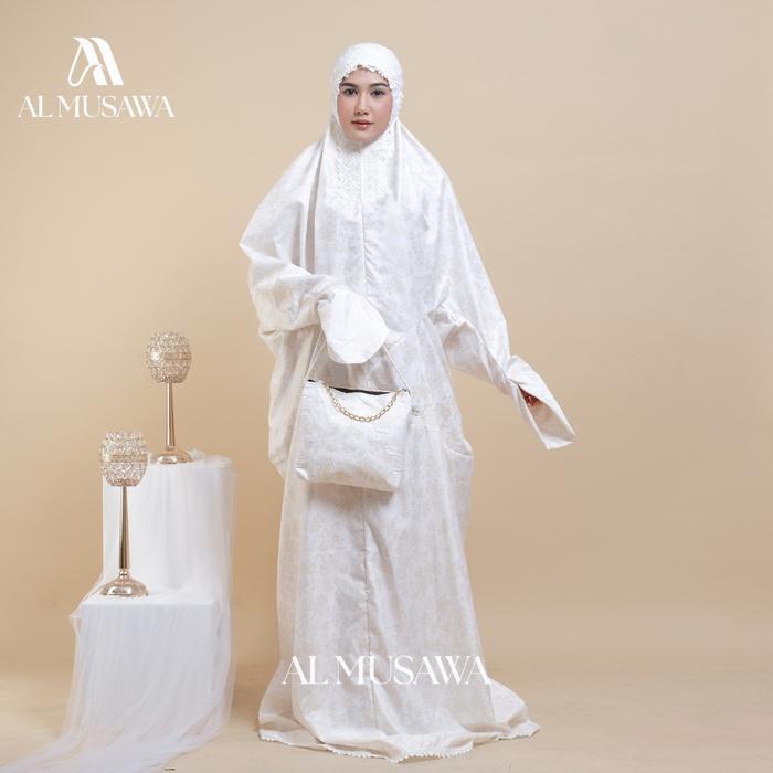 Top Mukena Dewasa Terusan Sutra Foil Renda Mewah Travelling Muslim Katun Rayon Muke Wanita Cantik