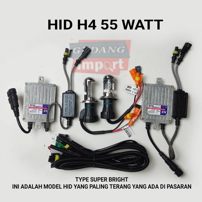 Lampu Hid Mobil 55 Watt H4 H11 H1 Hb3 Hb4 H7 Super Terang