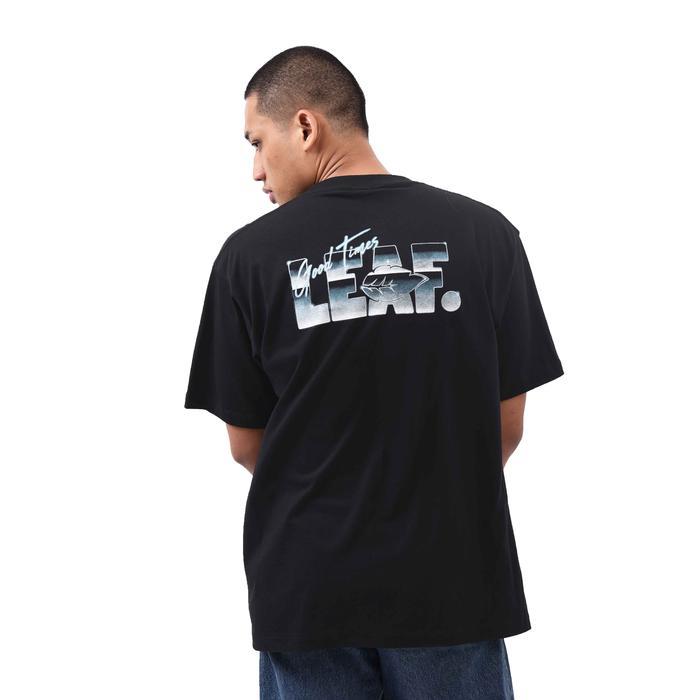 LEAF  80s All Black T-Shirt - S, Black