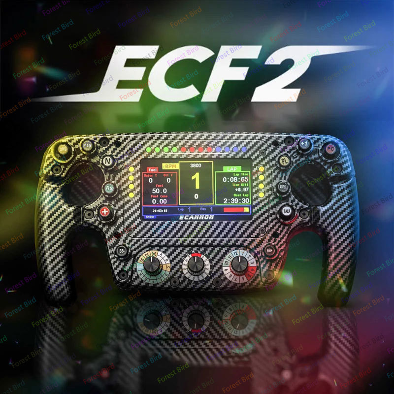 Baru ECANNON ECF2 Formula Wheel Steering Wheel For Logitech Fanatec Thrustmaster F1 Racing Simulator