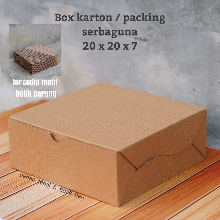 KOTAK KARTON PACKING - BOX SERBAGUNA - KOTAK KUE - DUS KUE KARTON 20