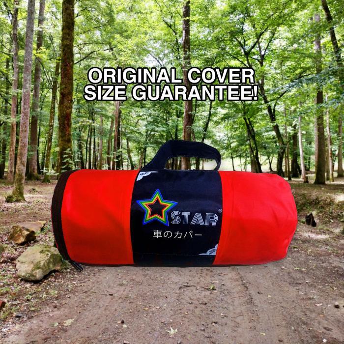 Sarung Mobil GREAT COROLLA List MERAH Body Cover Corolla Great PREMIUM