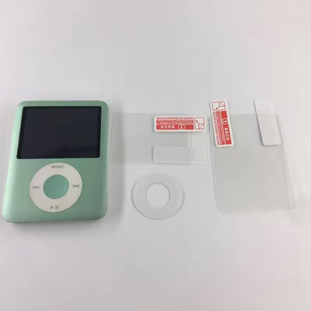 Clear HD Soft Screen protector Back Cover Soft protective Film for iPod Nano 3 3rd 4GB 8GB