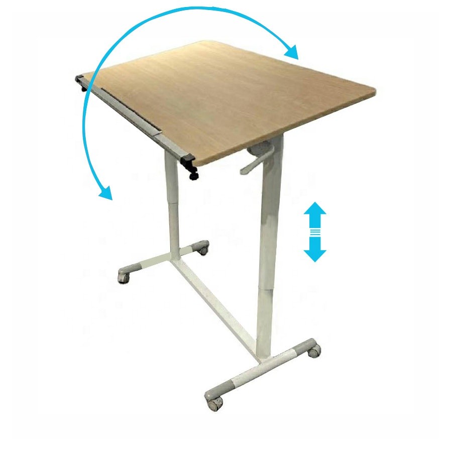 Mobile Standing Desk Height Adjustable Standing Desk Pneumatic Laptop Desk