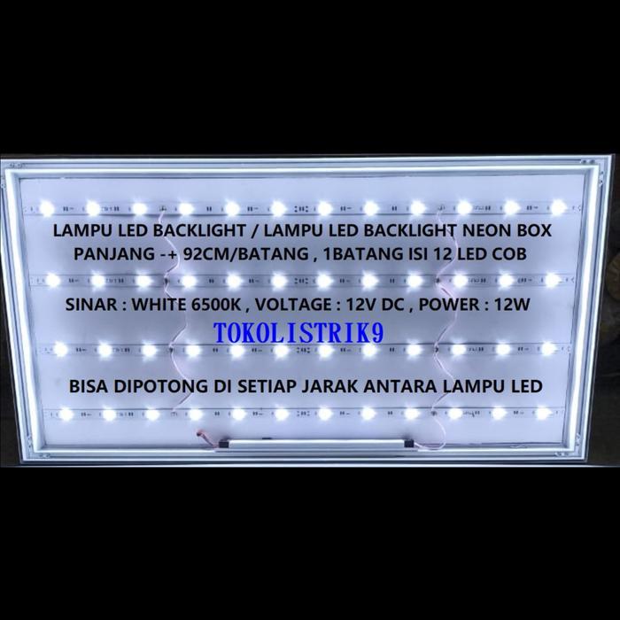 Lampu LED Backlight Kancing / LED Strip Backlight Neon Box Backlight