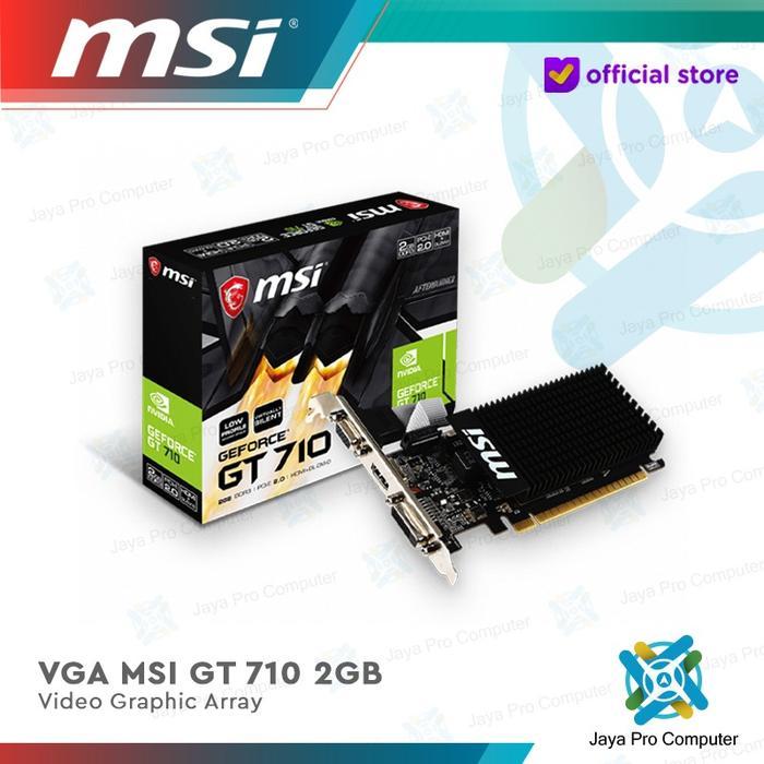 VGA MSI Geforce GT 710 2GB - GT710 2 GB DDR3 LP