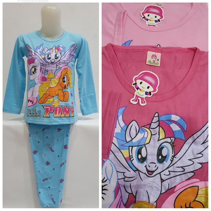 Baju Tidur Anak/Piyama Little Pony/Setelan Little Pony 8-10thn