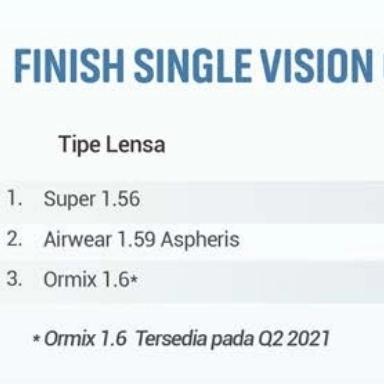 Lensa SV Essilor Airwear 1.59 Blue Uv capture Crizal Sapphire Uv