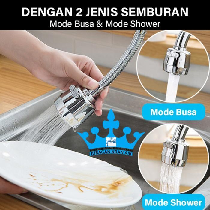 N3W Kepala Kran Cuci piring Tangan Keran Air dapur Chrome