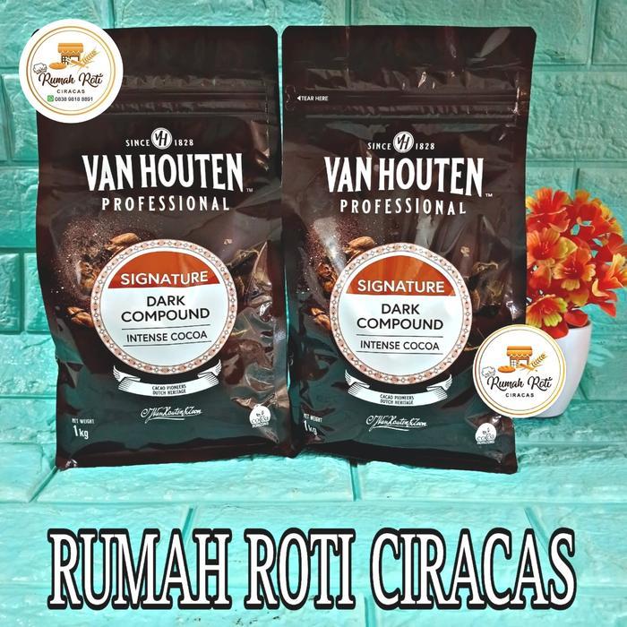 VAN HOUTEN COKLAT PROFESSIONAL DARK COMPOUND CHOCOLATE COCOA COINS 1KG