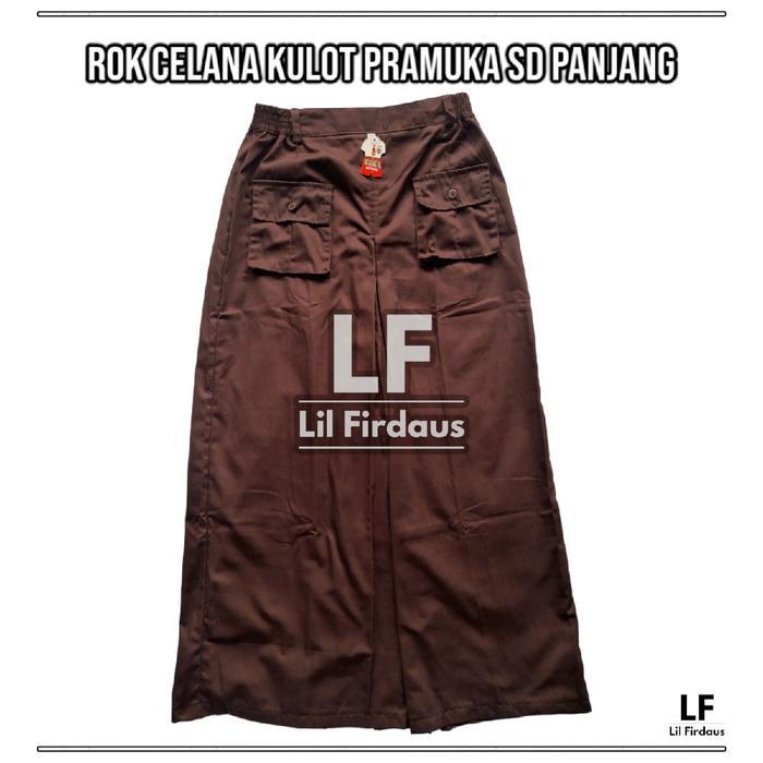 Rok Celana Kulot Pramuka SD Panjang Bahan Drill untuk Anak 6-13 tahun