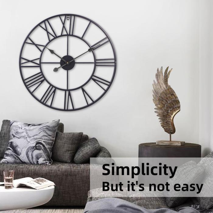 Jam Dinding Jumbo 60cm Angka Romawi Jam Dinding Besar