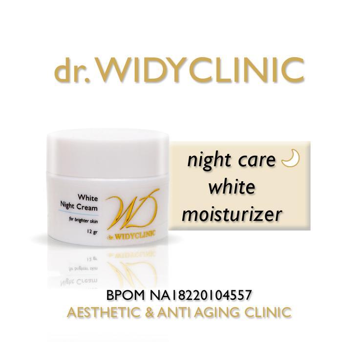 White Night Cream dr Widy Clinic Krim Malam Glowing BPOM MUI